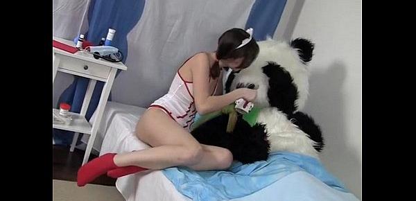  Pretty nurse cures Panda using hot sex